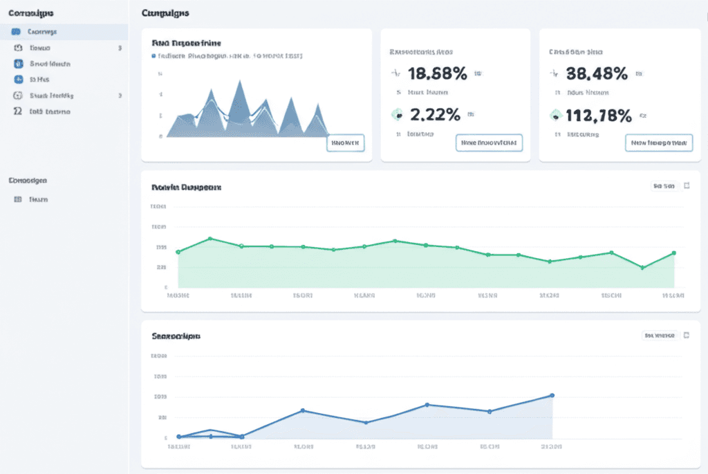 Marketing automation dashboard preview